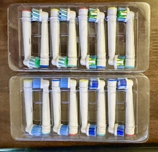 16 Replacement Toothbrush Soft Heads Refills Compatible W/ Braun Oral B Electric