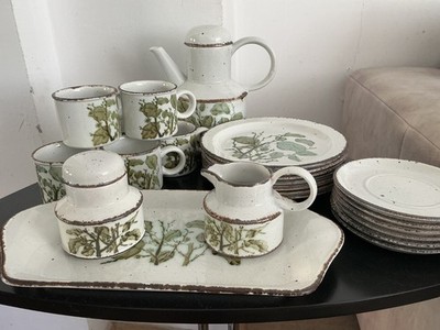 MIDWINTER England Stonehenge  GREENLEAVES Kaffeeservice - 6 Personen