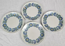 Vintage Figgjo Flint Set of 4 Plates Salad Dessert Tor Viking Turi Design MCM