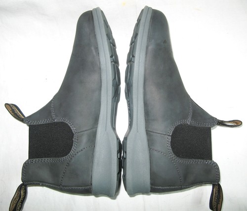 Blundstone Classic Chelsea Boots UK 5 Women USA Sz 7-8 Rustic Black-Gray Leather - Picture 10 of 22