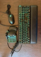 Razer Gaming Set (Blackwidow Elite Keyboard, Basilisk Mouse, Tartarus V2 Keypad)