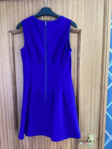 Top Shop Royal Blue Shift Dress Size 10. - Picture 2 of 2