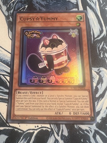 Yu-Gi-Oh! CupsyYummy JUSH-EN016 Justice Hunters 1st Edition