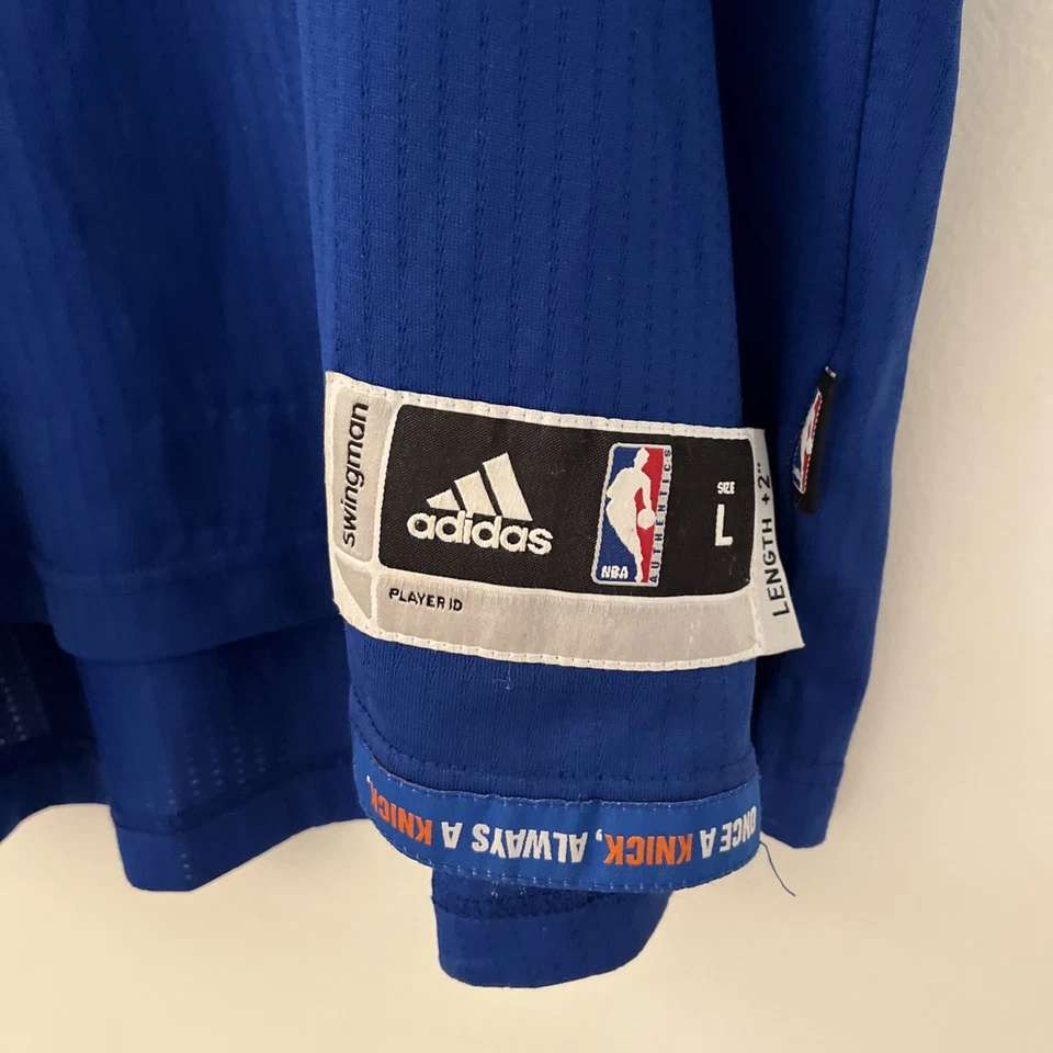 Adidas New York Knicks Carmelo Anthony Jersey Mens L Large Swingman Authentic - Image 4 of 4