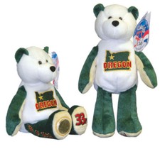 COIN BEAR 33 OREGON Collectible 9" State Quarter Plush Bear Ltd Treasure A1 