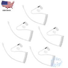 5Pcs Transparent Acoustic Tube for Two Way Radio Walkie Talkie Earpiece Headset