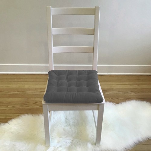  15 Zoll Quadratisch getuftete Plüsch Stuhlauflage/Kissen Küche Barhocker Esszimmer Raffhalter - Bild 13 von 181