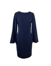 RALPH LAUREN Navy Blue Long Sleeve Bell Body Con Tunic ￼Dress size 6