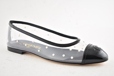 chanel pvc flats