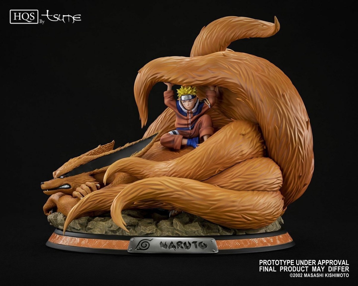 NARUTO - Naruto & Kyubi Fox Linked by the seal HQS 1/8 Mixed Media