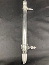 CHEMGLASS Glass 14/20 Joints 200mm Jacket 10mm Hose West Condenser CG-1220-21