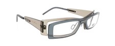 New Authentic Eye'DC N 010 714M 90s France Vintage Gray Brown Plastic Eyeglasses