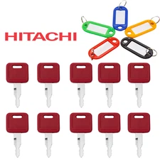 10X For JD Hitachi H800R Excavator Key Equipment Keys Fits Case New Holland