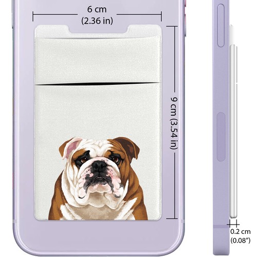 Two Pockets Adhesive Sticker Lycra Wallet Card Holder Pouch Case for Cell Phones - Picture 24 of 78