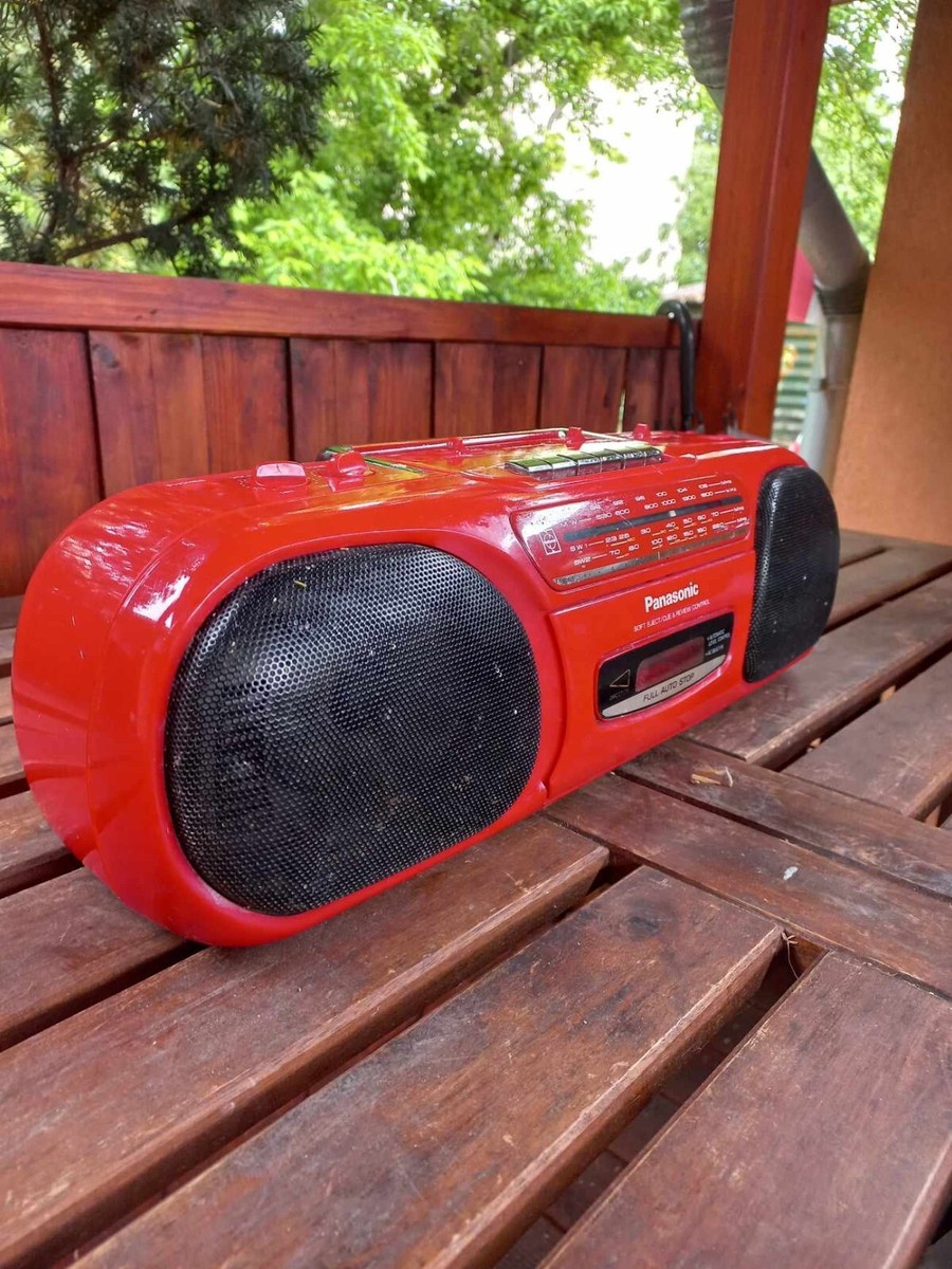 Vintage Japanese Panasonic RX FS 430 boombox in rare RED