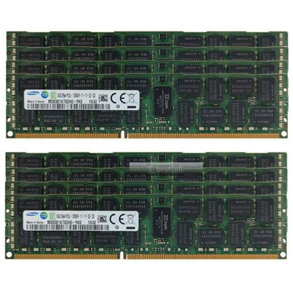 DDR3L Ram 8 GB PC3L-12800R 1600MHz ECC Registered Server RDIMM Memory 1.35V lot - Image 2 of 4