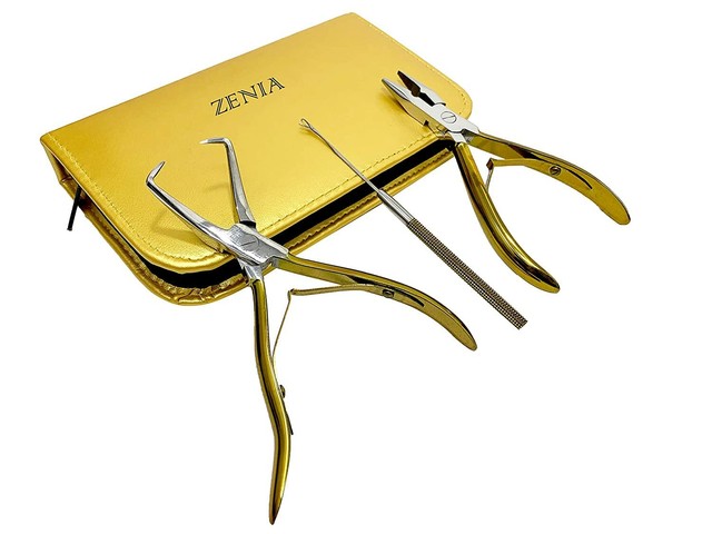 3pc Hair Extension Beading Tool Kit Pliers Micro Beading Tool 