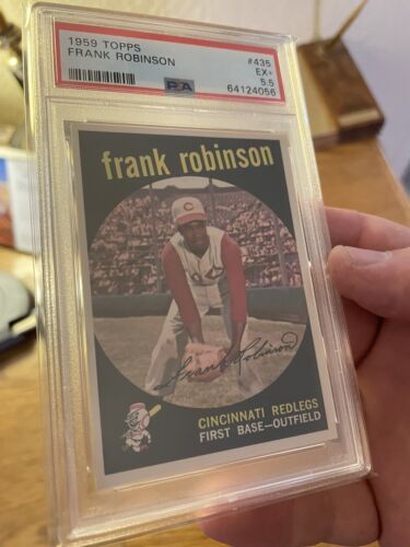 1959 Topps #435 Frank Robinson Cincinnati Redlegs Reds PSA 5.5 64124056 - Bild 1 von 2