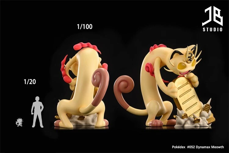 JB Studio Gigantamax Meowth Resin Statue Pre order 1 100 Scale