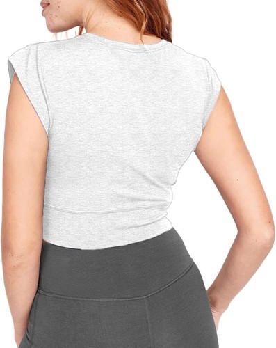 Crop Tops Workout Cropped Tank Tops Athletic Muscle Shirts for Women (Size:S) - Picture 4 of 6