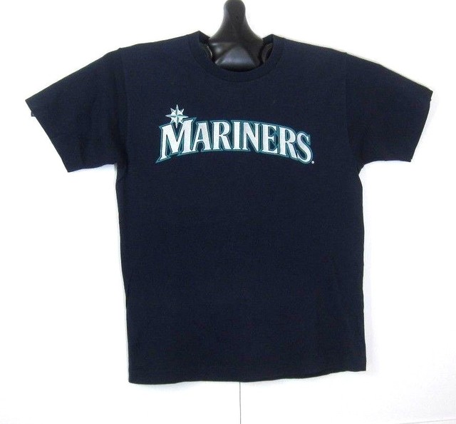 Vintage Seattle Mariners TShirt Size Large Majestic Blue MLB USA eBay