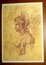 STAMPA di MICHELANGELO BUONARROTI " ZENOBIA " riproduzione vintage