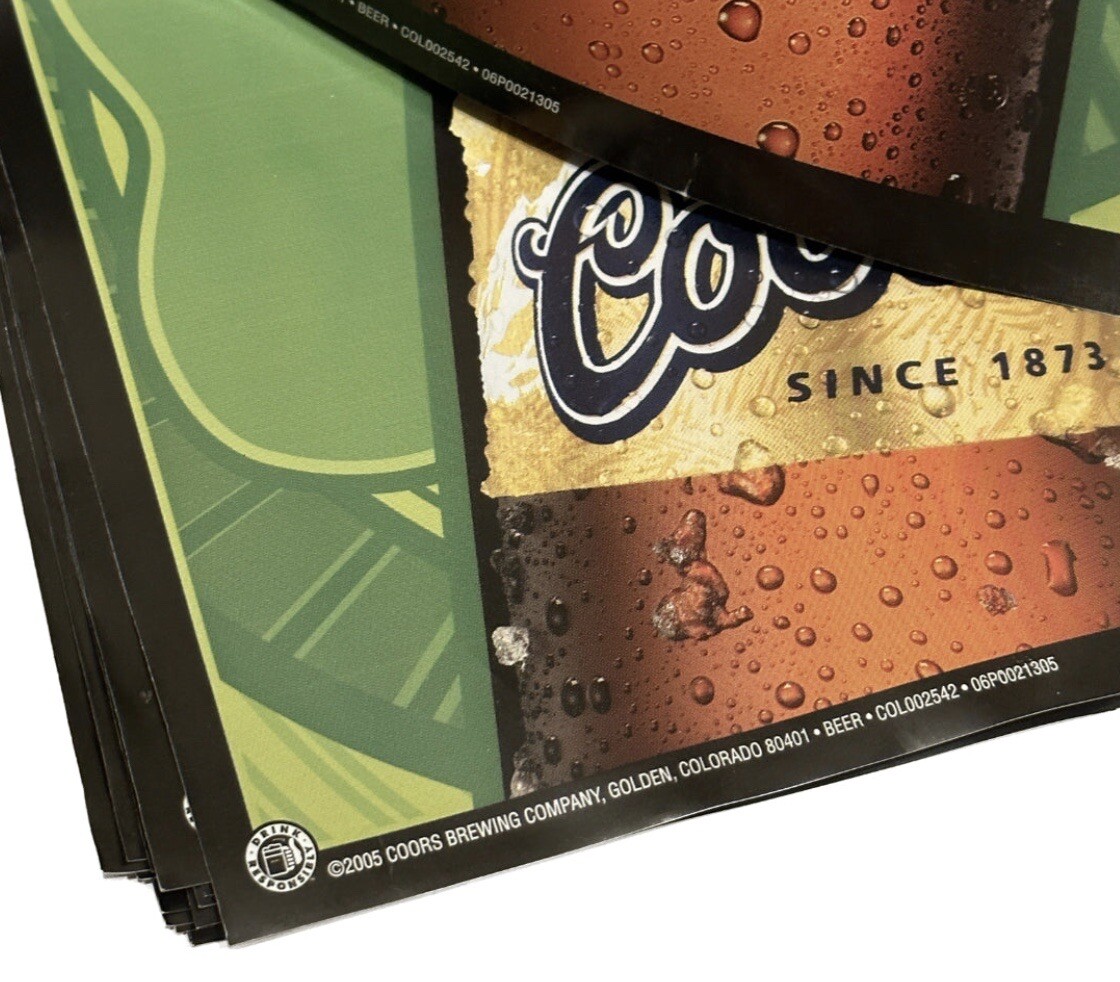 2005 Coors Banquet Light Beer Man Cave Bar St Patrick’s string pennant