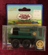 BNIB Britt Allcroft Thomas The Tank Engine  Friends Wooden Train Car Peter Sam