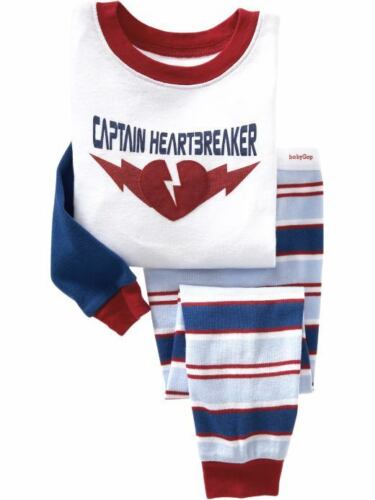 Baby Gap Boys Pajama Set Long Sleeved Top & Bottom Captain Heartbreaker Size 4  - Picture 1 of 1
