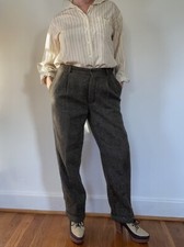 Polo Ralph Lauren Vintage Rare Tweed Trousers W Cuffed Hem