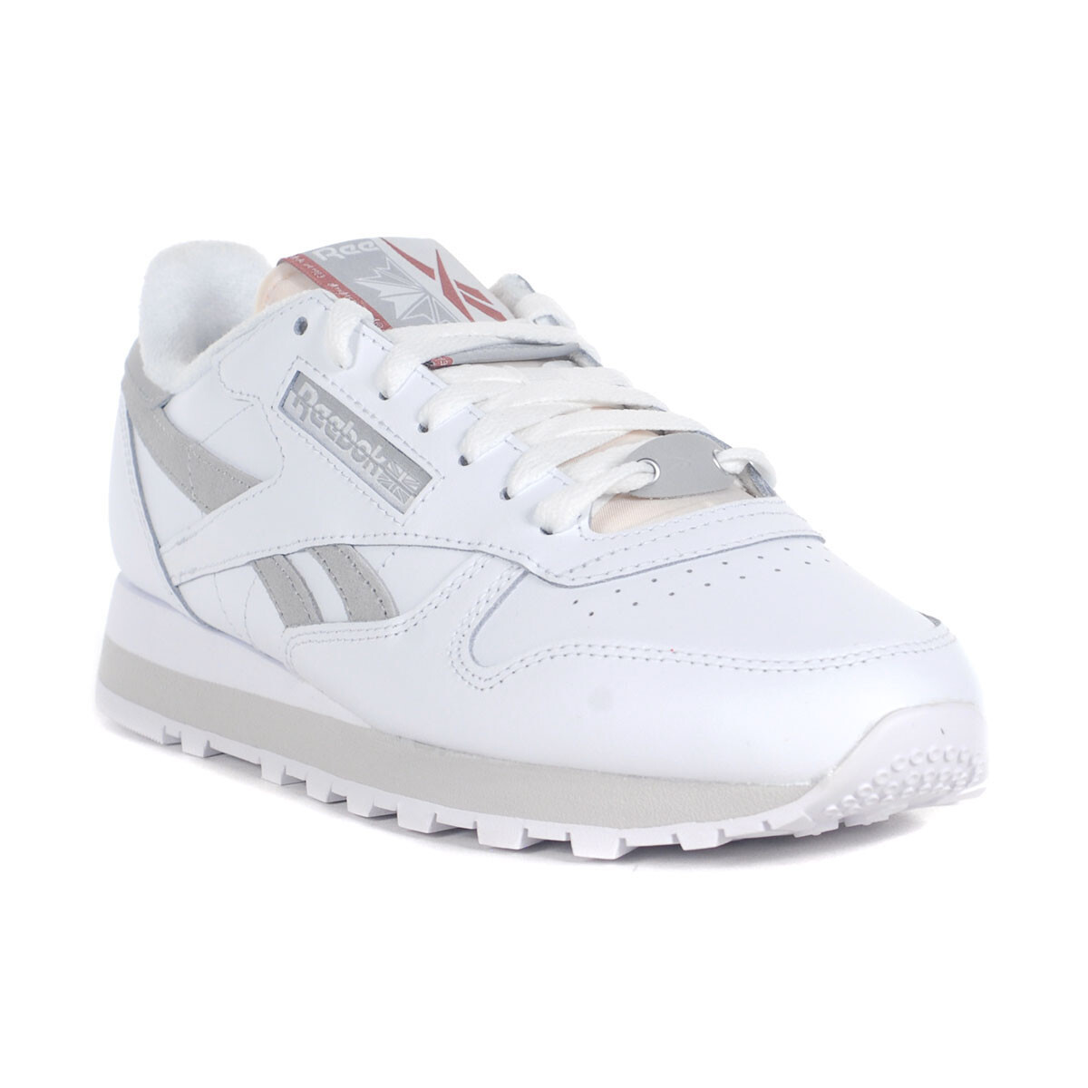 トップス REEBOK everyone CLASSIC BORDER T GRAY Reebok Men's Classic Leather White/Grey Sneakers 100074346 | eBay