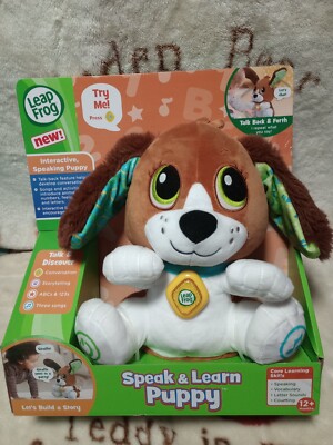 LeapFrog Speak And Learn Puppy With Talk-Back & Forth Feature Interactive 
