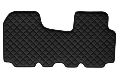 Black Faux Leather Carpets for Vauxhall VIVARO A 2001-2014, Double Seats