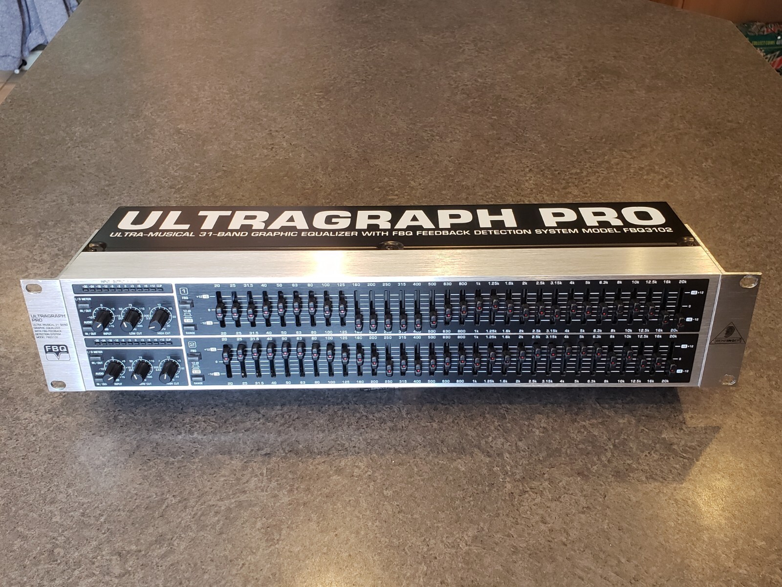 Behringer FBQ3102 Ultragraph Pro 31 Band EQ Graphic Equalizer FBQ eBay