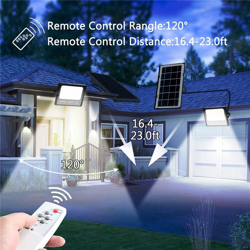 Remote solar panel on sale for landscape lighting