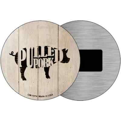 Pigs Make Pulled Pork 3.5'' Magnet Plaque Fridge Refrigerator Kitchen Home Wall
