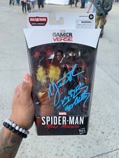 Miles Morales Marvel Legend Signed! Nadji Jeter Voice Actor From Spider-Man PS5