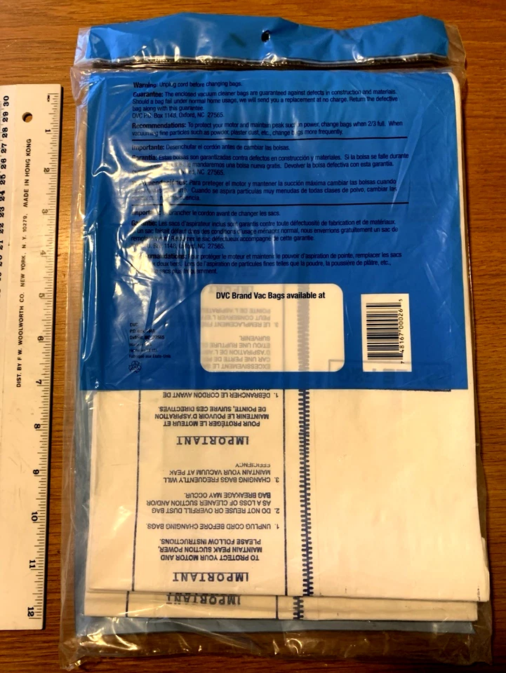 Pack of 3 Eureka F&G Vacuum Cleaner Bags DVC Brand - NEW - Image 4 of 4