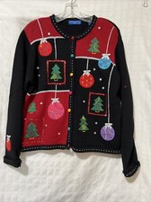 Vintage Karen Scott Christmas Cardigan