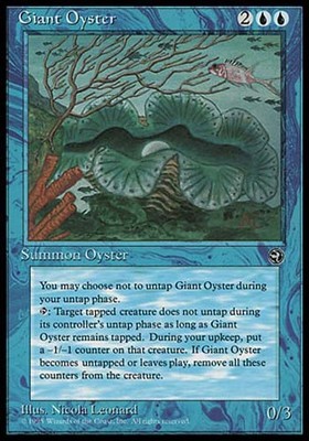 1x Giant Oyster Homelands MtG Magic Blue Uncommon 1 x1 Card Cards