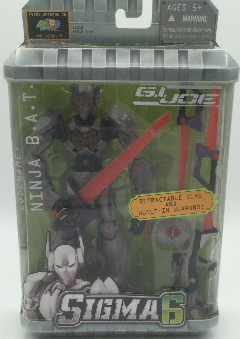 NEW G.I. Joe Sigma 6 Six Action Figure Ninja B.A.T. Hasbro 2005 NICE Free Ship!