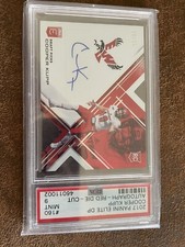 2017 Cooper Kupp Elite Draft Picks 18/35 Rookie Die-Cut Auto SSP PSA Mint 9