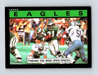 1985 Topps #125 Eagles Team Leaders (Finding the Wide Open Spaces) Eagles