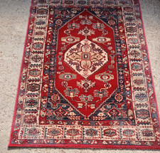 Vintage Handmade Wool Kazak Rug 195 x 135 cm