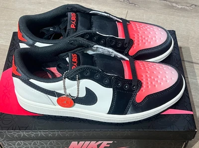 Paris Saint-Germain x Air Jordan 1 Low Black for Sale