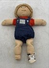 Vintage 1980's Cabbage Patch Kid Denim Overall Boy Doll