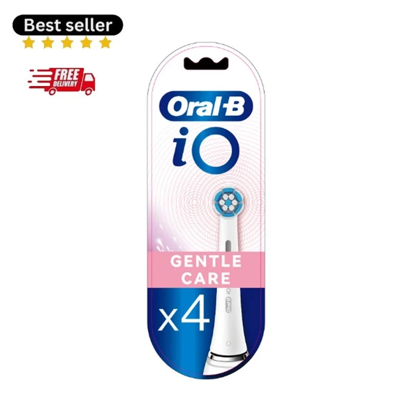 NEW 4 Pack Genuine Oral-B iO GENTLE CARE Replacement Brush Heads White Brand New