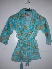 Star Wars Girls The Mandalorian Baby Yoda Luxe Plush Fleece Bath Robe Sz XS 4/5