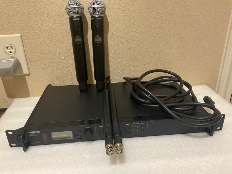 Used SHURE ULXD4D-H50, ULXD2-H50 SM58 ,  Wireless Microphone.