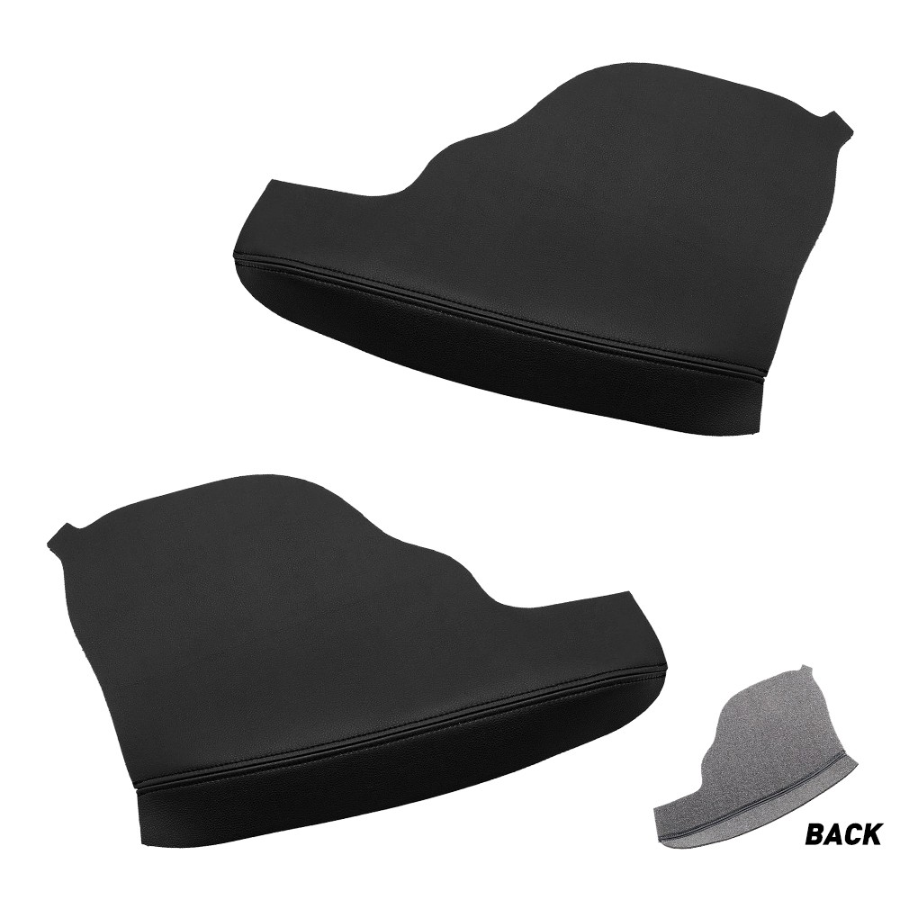 2Pcs Door Armrest Replacement Cover Leather For Black Honda Odyssey 2011-2017